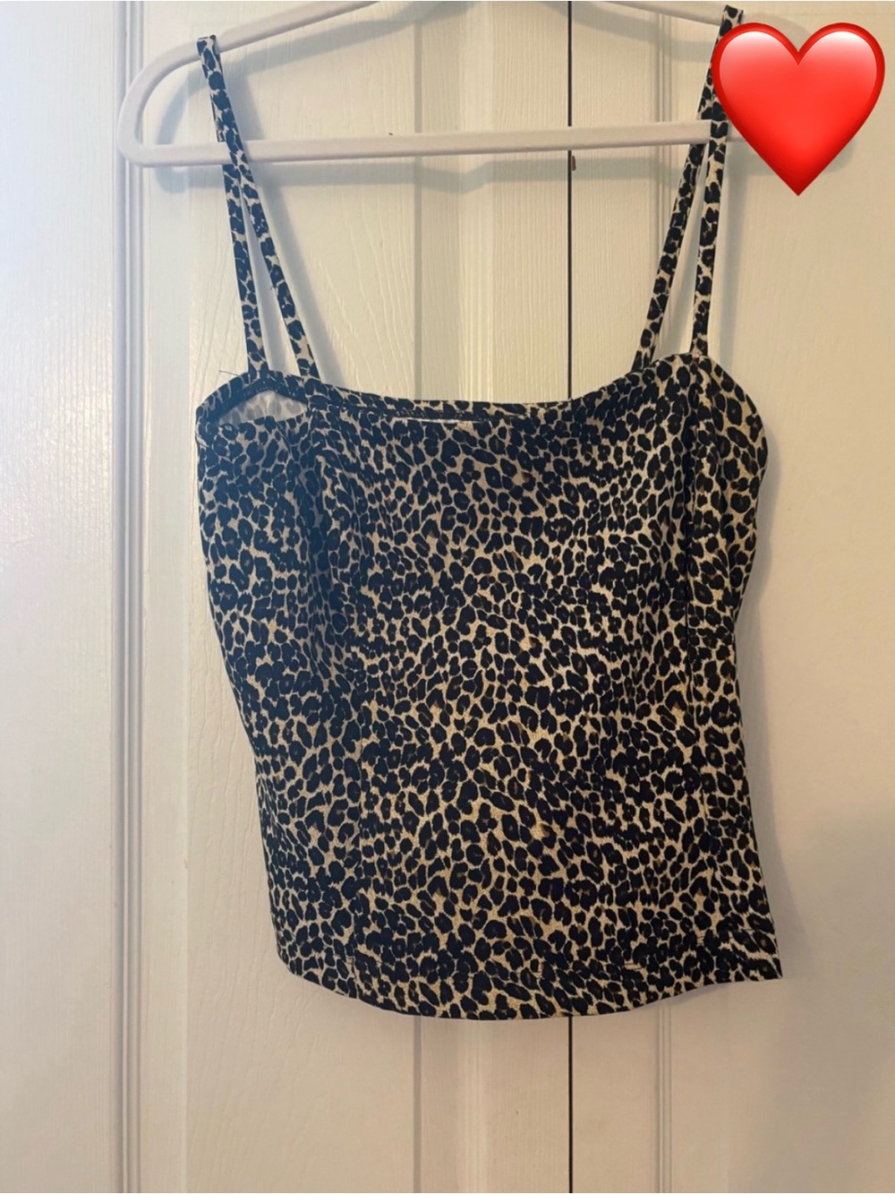 Rampage Leopard-Print Double-Strap Cami - Black & Tan
